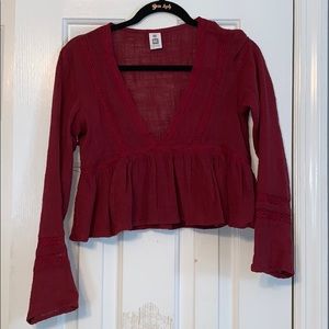 Burgundy Blouse
